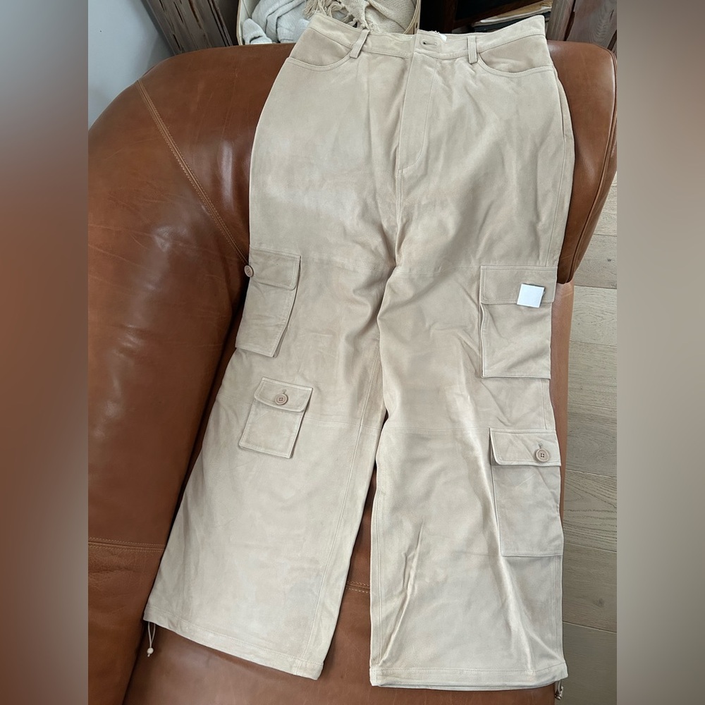 Genuine Suede Frankie Shop  cargo pants size large. Firm price.